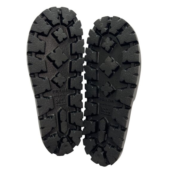 Prada Rubber Slides in Black - Picture 8 of 9